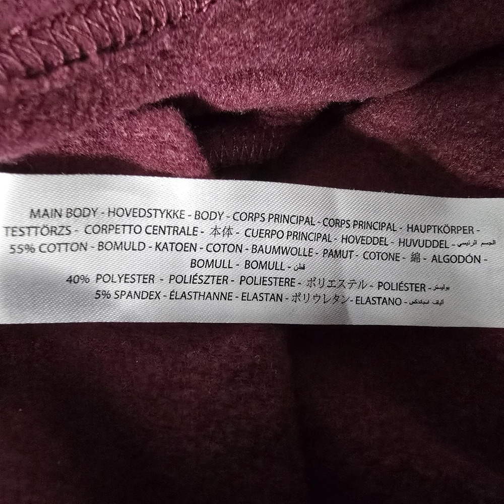 Ariat REAL Pullover Womens Large Burgundy Quarter Zip Sweatshirt - Picture 5 of 5